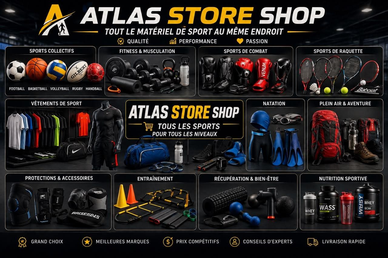 Atlas Store Shop — tout le matériel de sport au même endroit